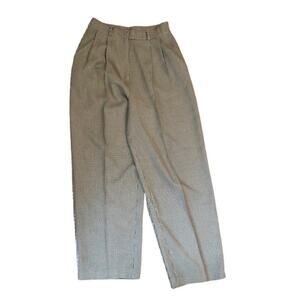 Compagnie Internationale Express 90s Vintage Brown Herringbone Pants